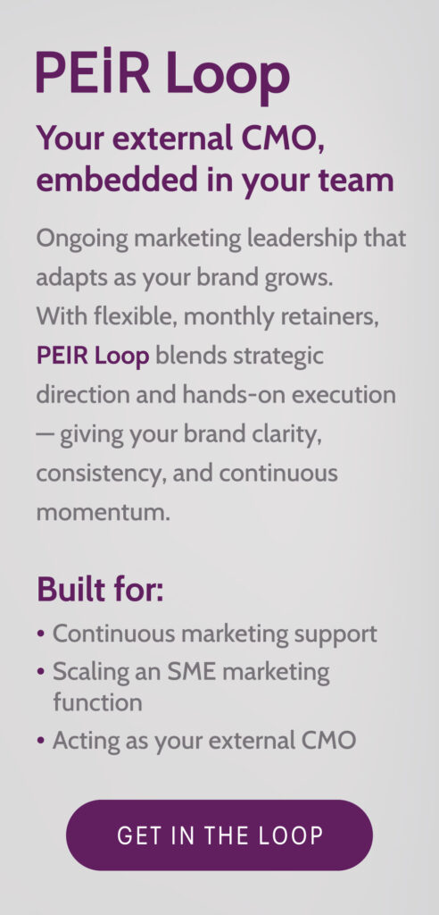 PEiR Loop fractional CMO and marketing leadership service