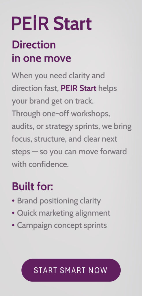 PEiR Start marketing strategy consulting plan